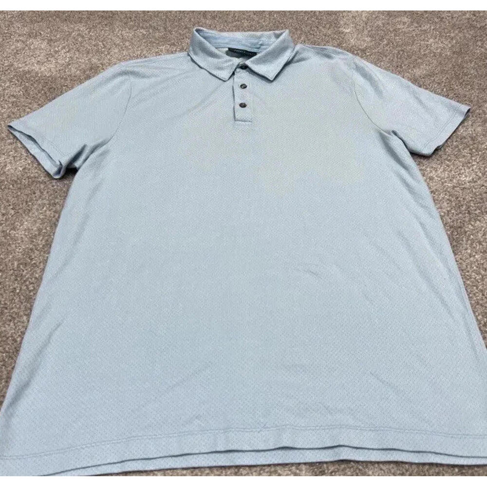 Perry Ellis Polo Men’s Blue Short Sleeve Size Large - Picture 7 of 9